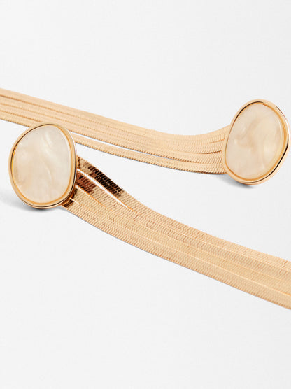Long Cascade Effect Earrings