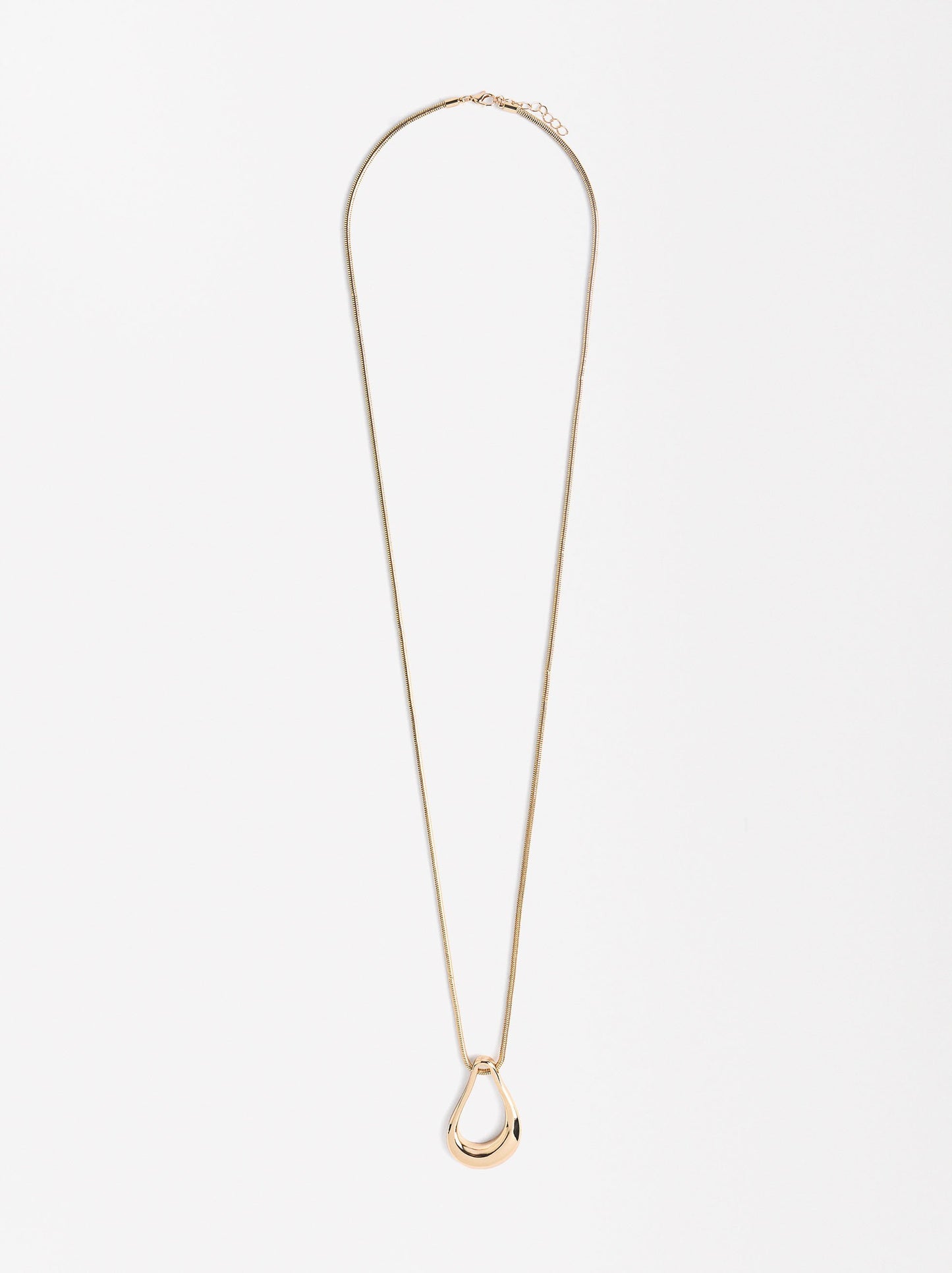 Colar Com Pendente Oval