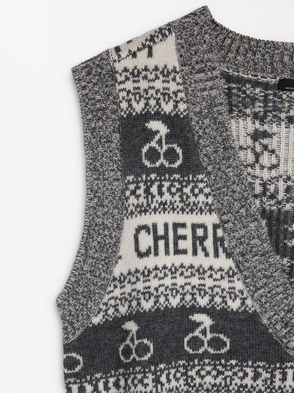 Printed Knit Vest