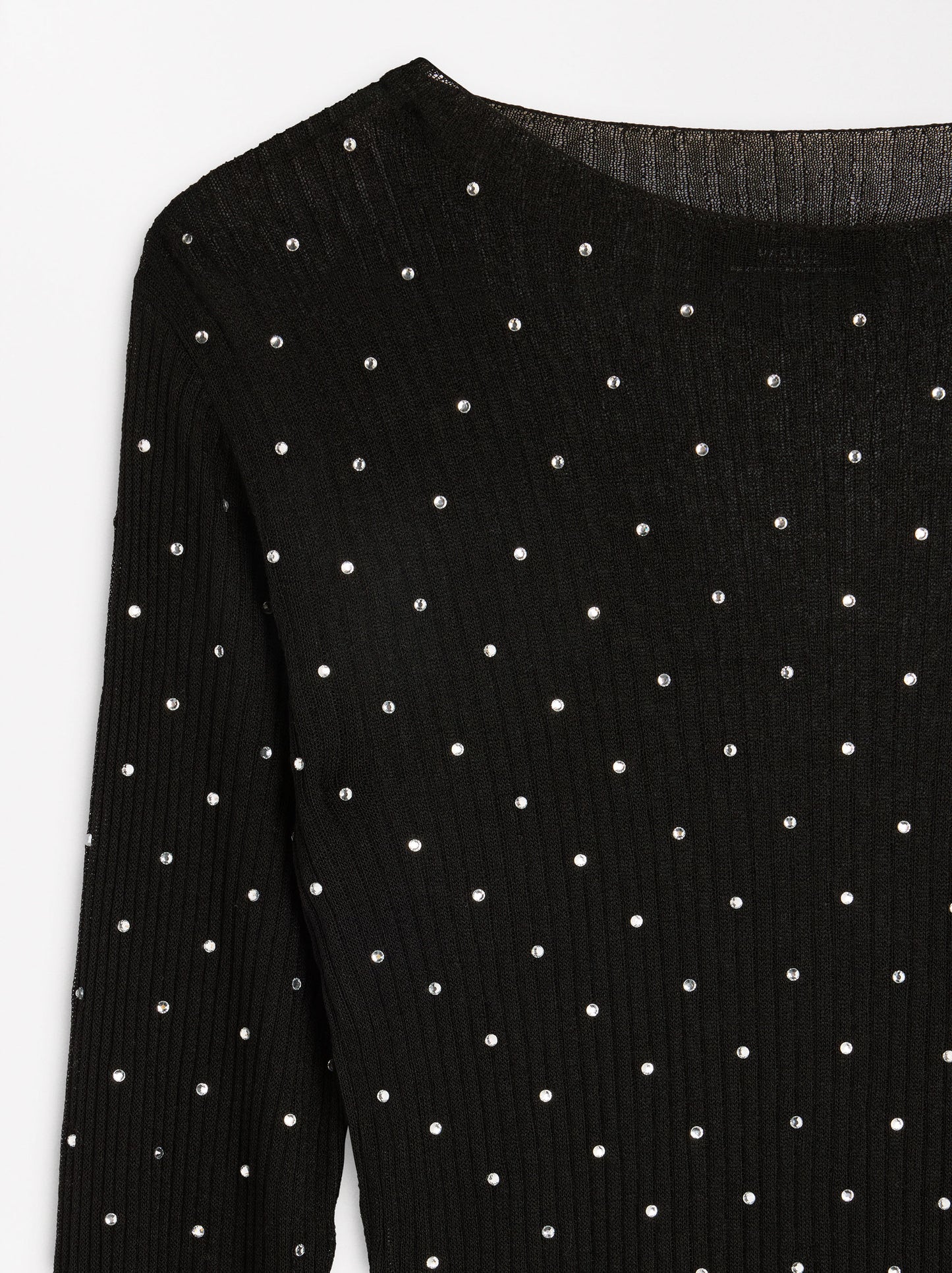 Knit Sweater With Rhinestones