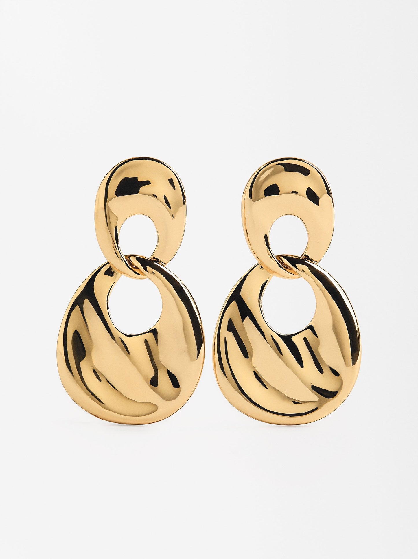 Long Earrings With Relief