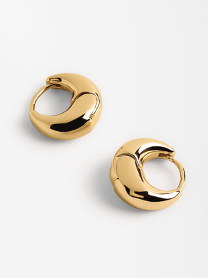 Short Gold Hoop Earrings