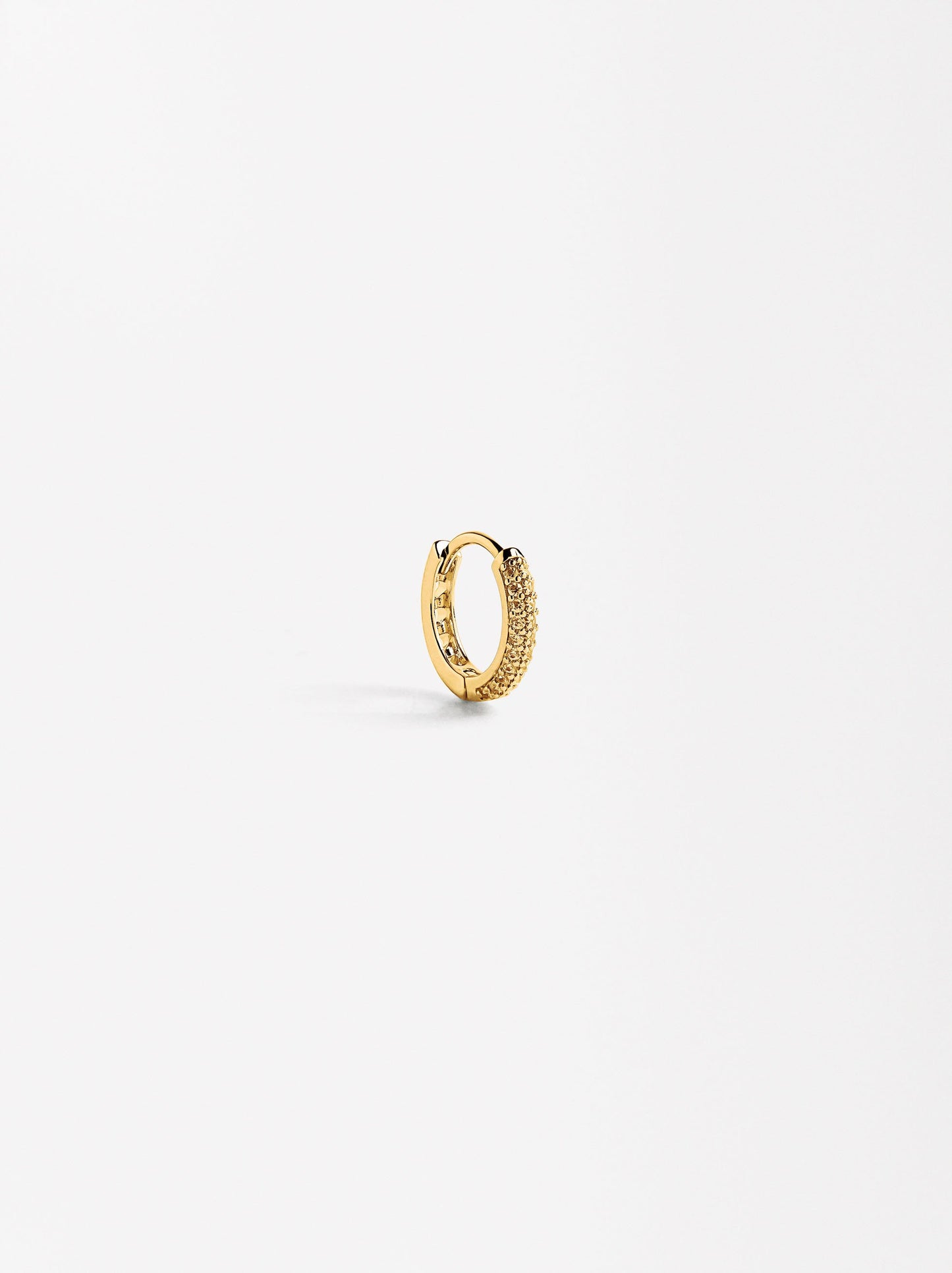 Single Pavé Hoop Earring With Zirconia
