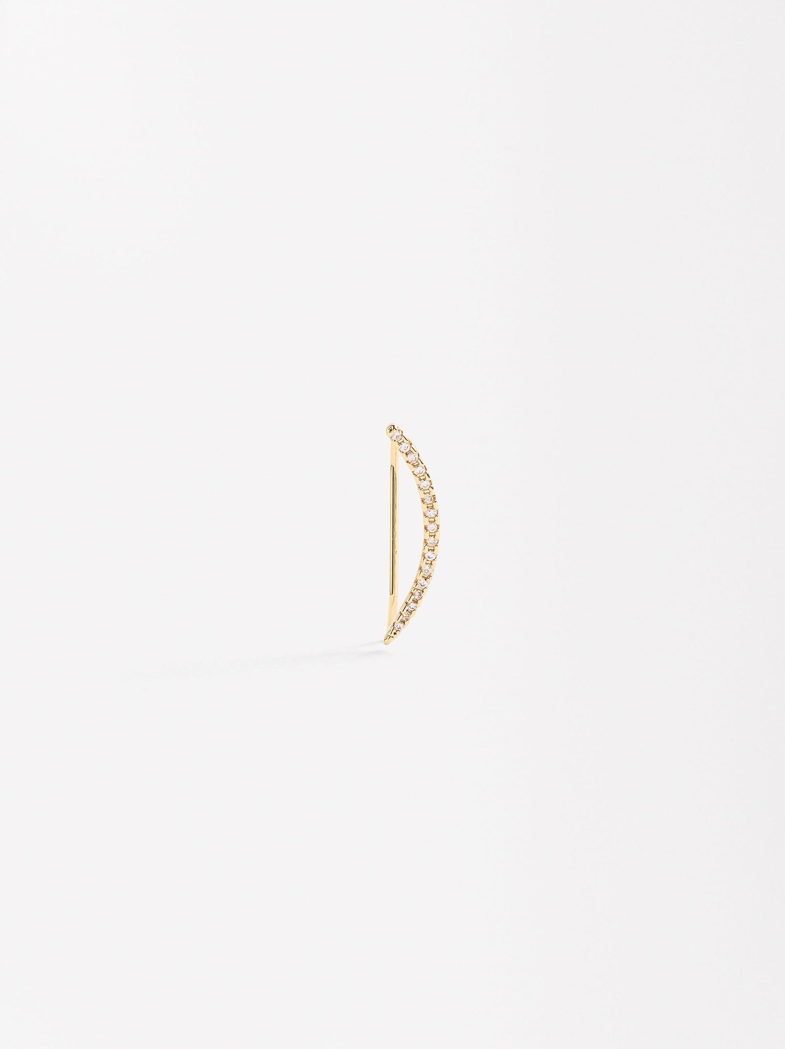 Single Pavé Earjacket With Zirconia