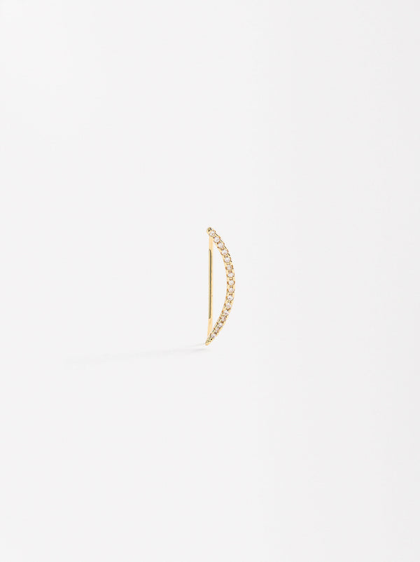 Single Pavé Earjacket With Zirconia