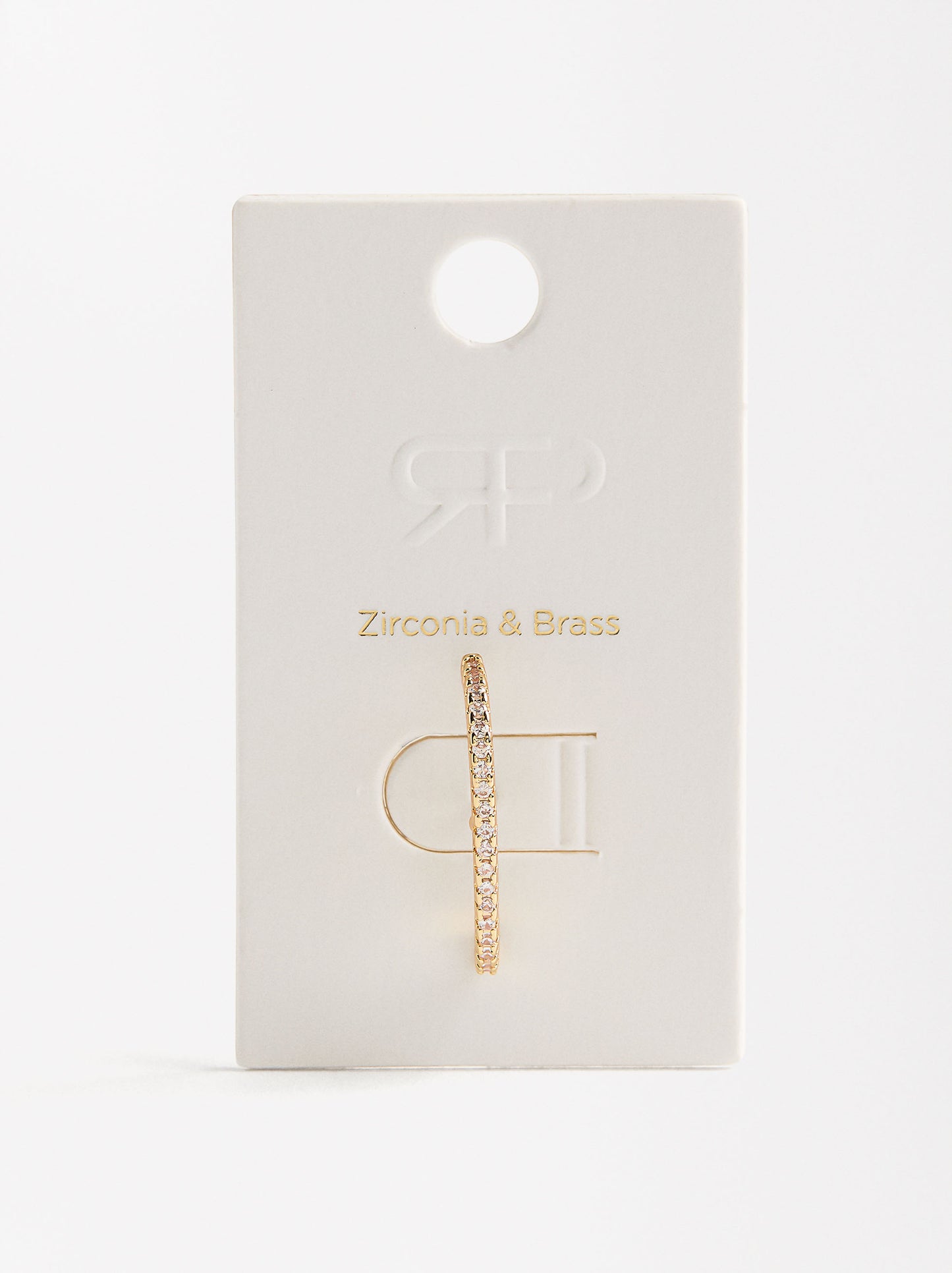 Single Pavé Bar Earring With Zirconia
