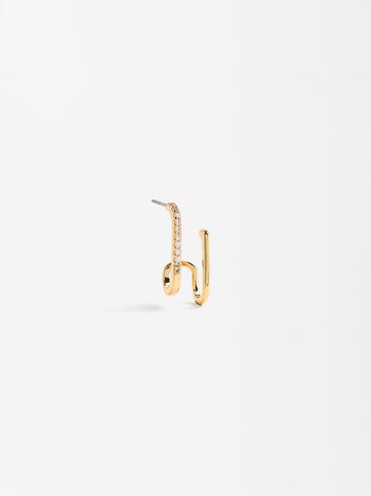 Single Pavé Earjacket With Zirconia
