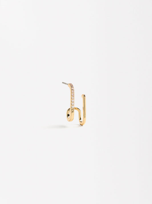 Single Pavé Earjacket With Zirconia