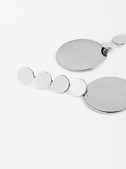 Long Circle Earrings