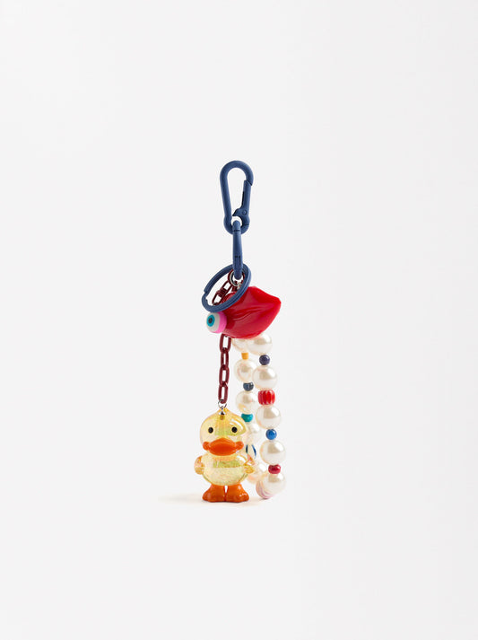 Duck Keychain Charm Holder