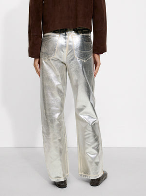 Silver Foil Jeans