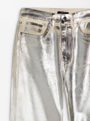 Silver Foil Jeans