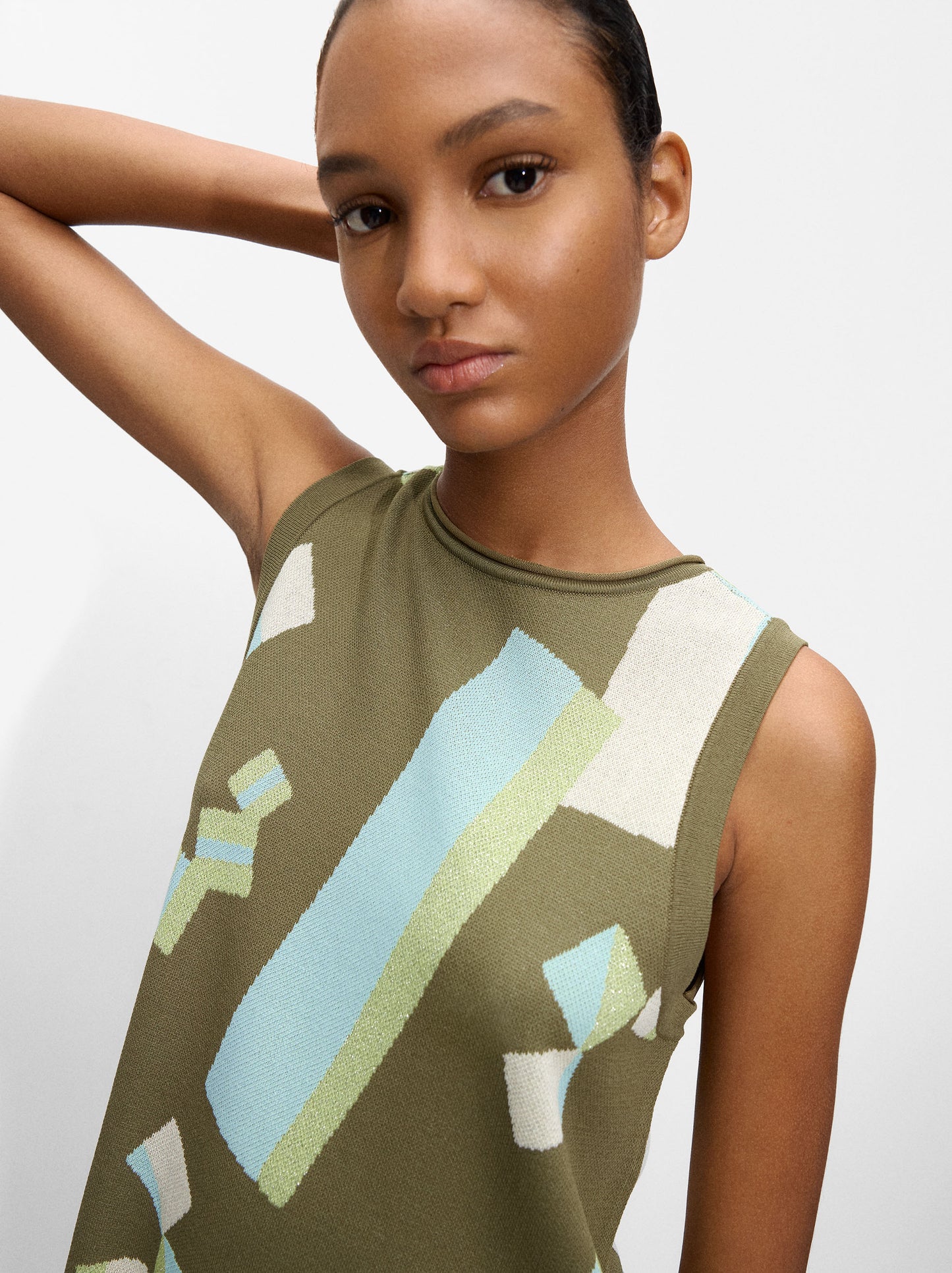 Jacquard Knit Top