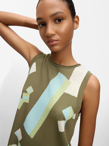 Jacquard Knit Top