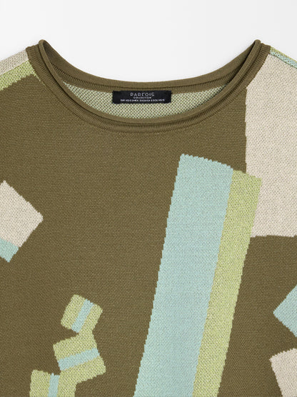 Jacquard Knit Top