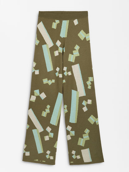 Jacquard Knit Trousers