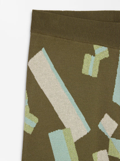 Jacquard Knit Trousers