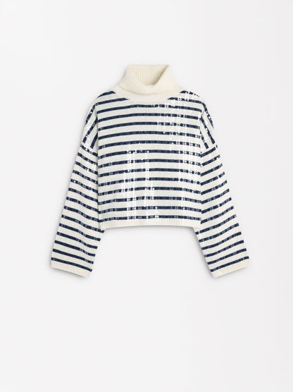 Knit Sweater With Sequins
