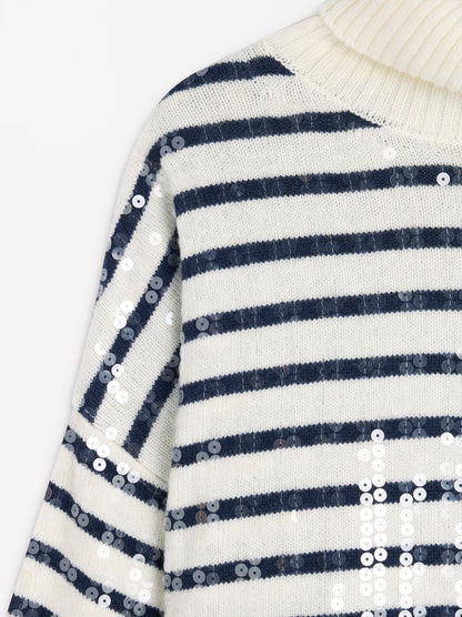 Knit Sweater With Sequins