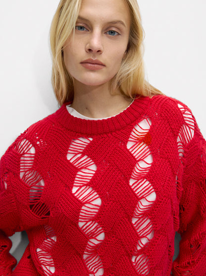 Open-Knit Sweater