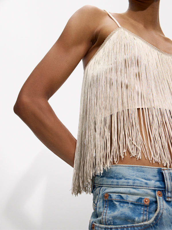 Short Top With Fringes