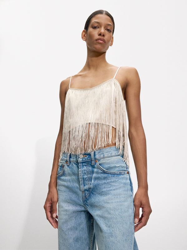 Short Top With Fringes