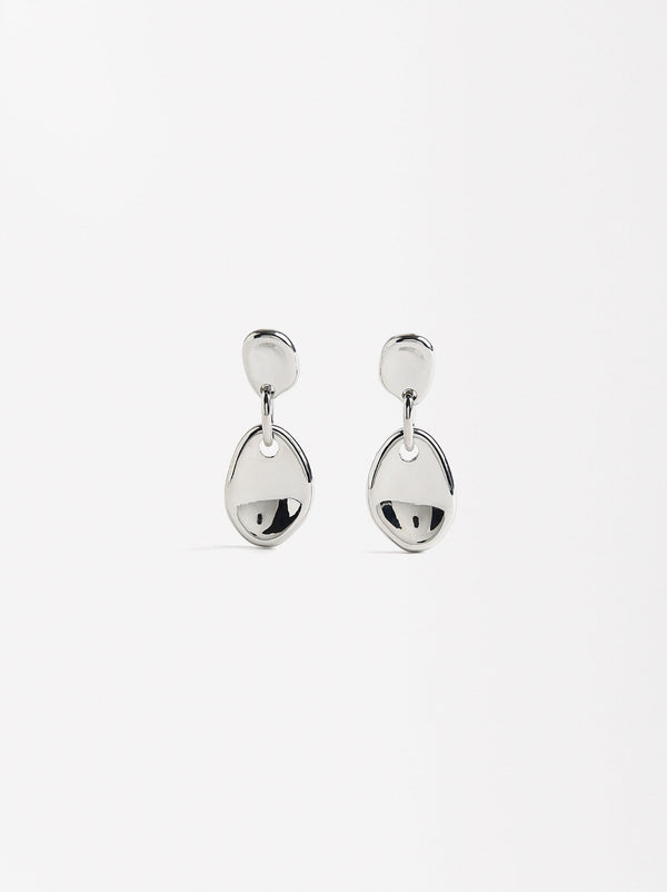 Concave Oval Earrings