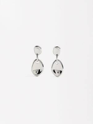 Concave Oval Earrings