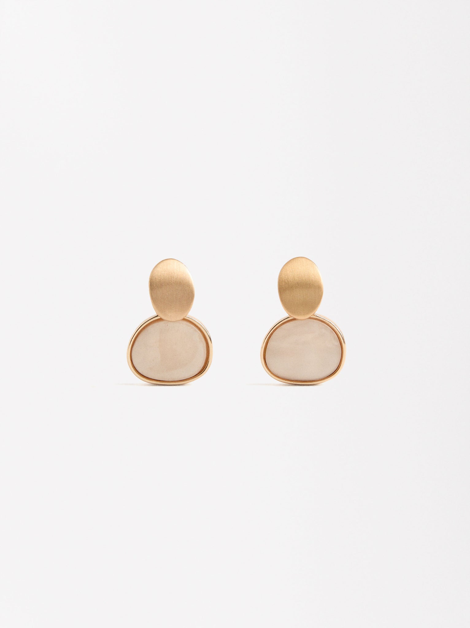 Rounded Pearl Earrings