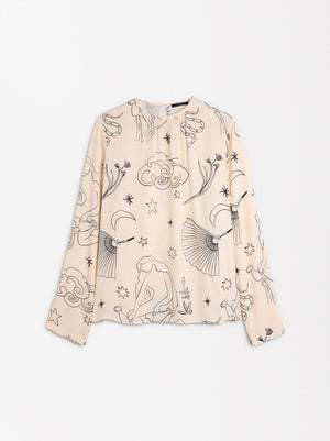 Long-Sleeved Patterned Shirt