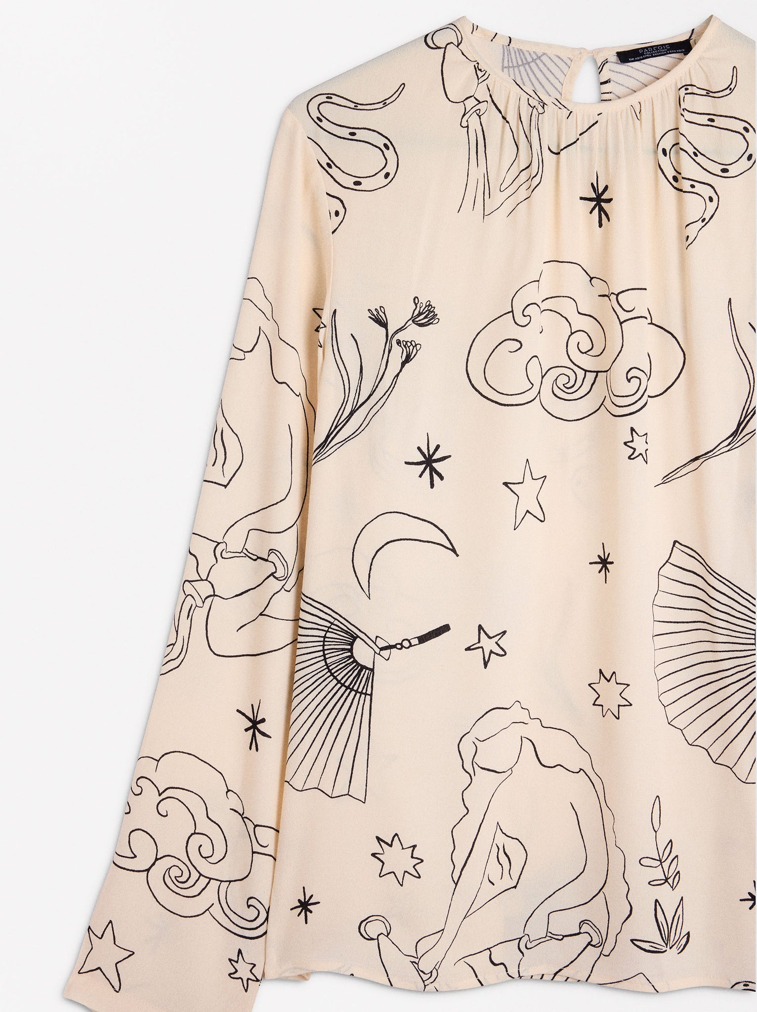Long-Sleeved Patterned Shirt
