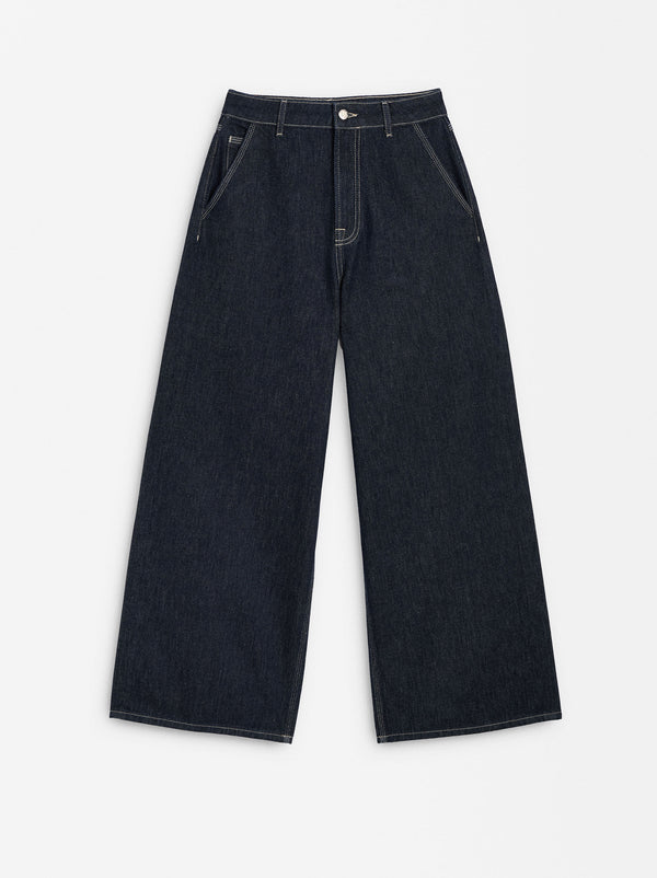 Wide Leg Denim Pants