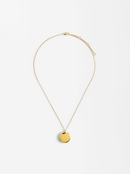 Gold Plated Medallion Necklace 18k