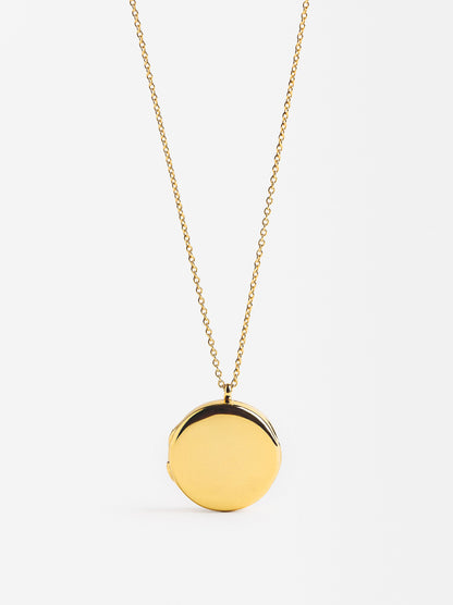 Gold Plated Medallion Necklace 18k