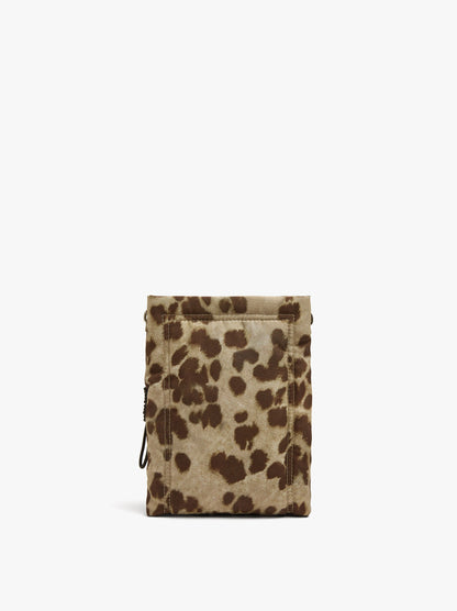 Animal-Print Nylon Crossbody Bag