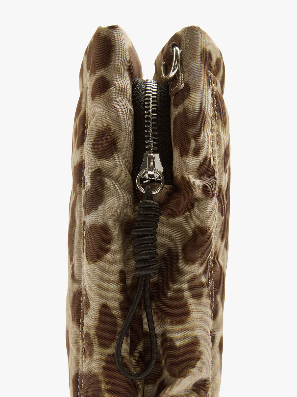 Animal-Print Nylon Crossbody Bag