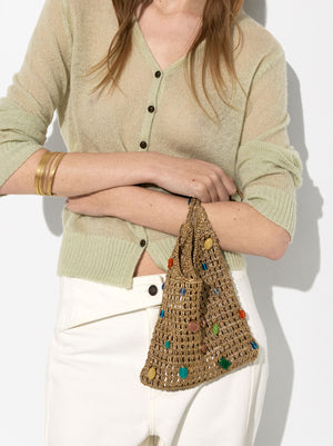 Knitted Bag With Applications