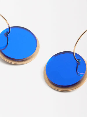 Round Resin Earrings