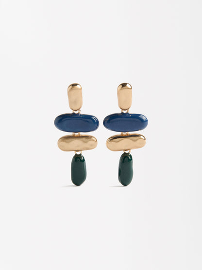 Long Geometric Earrings