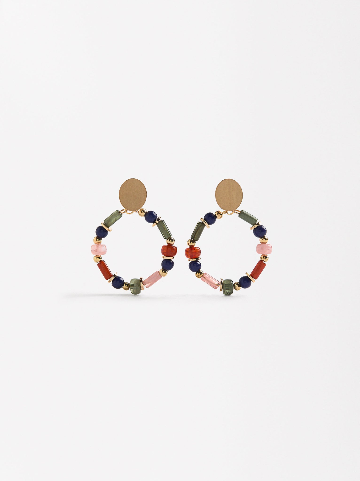 Multicoloured Hoop Earrings