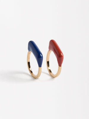 Bicolor Ring Set