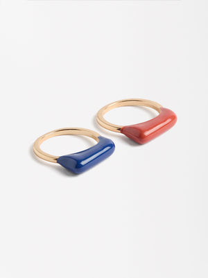 Bicolor Ring Set