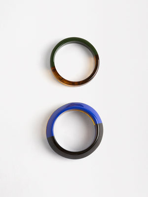 Set Of Two-Tone Bracelets