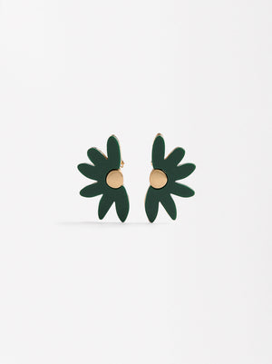 Half Flower Earrings