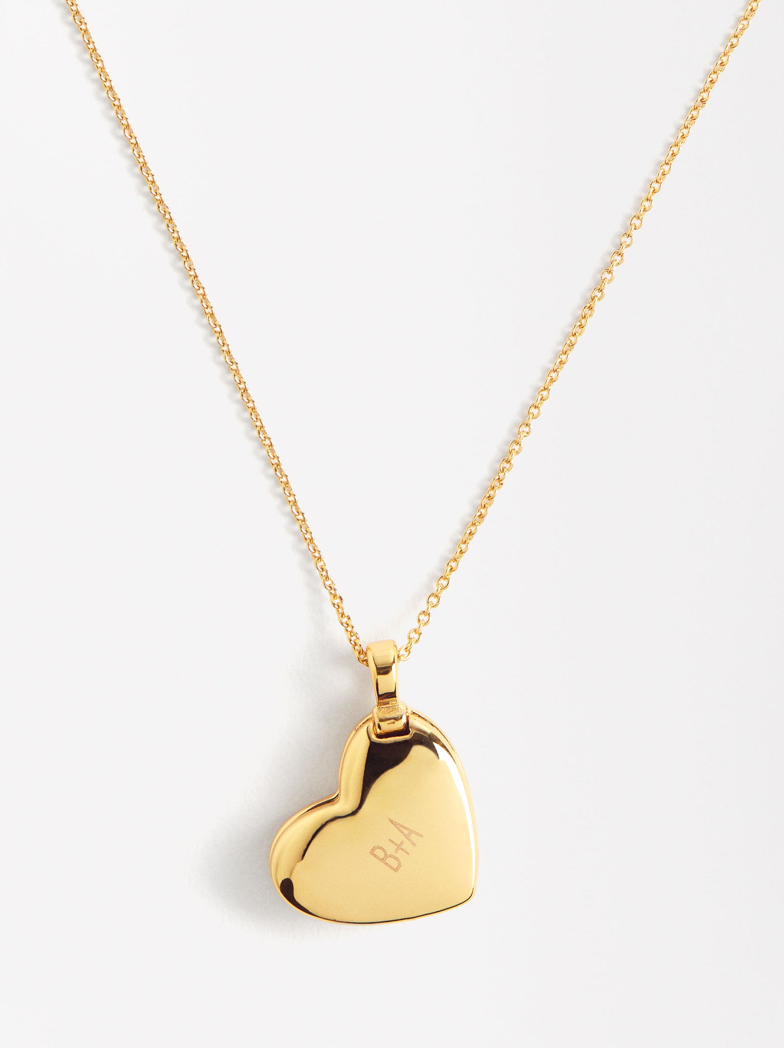 Heart Relic Necklace With 18k Gold Plating