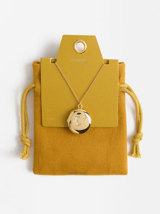 Relic Medal Necklace With Zirconias And 18k Gold Plating