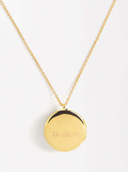 Relic Medal Necklace With Zirconias And 18k Gold Plating