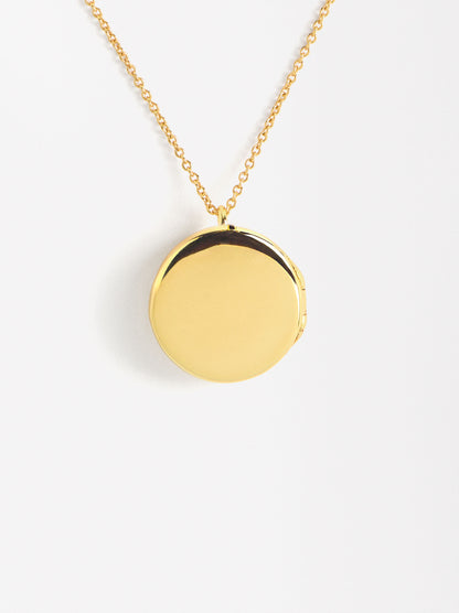 Relic Medal Necklace With Zirconias And 18k Gold Plating