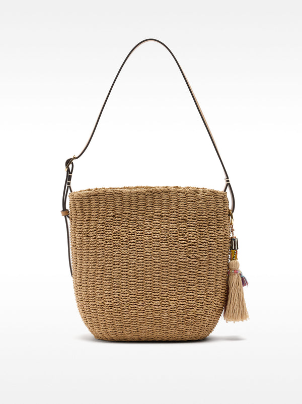 Bucket Bag Straw Effect