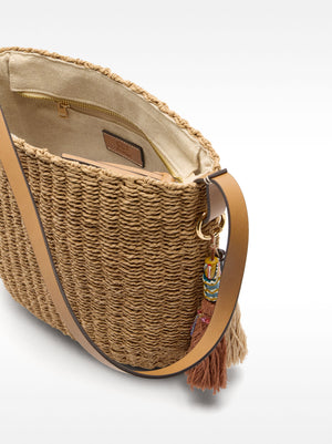Bucket Bag Straw Effect